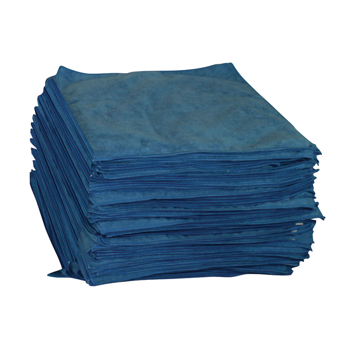 PLUSH BLUE MICROFIBER DETAILING TOWEL