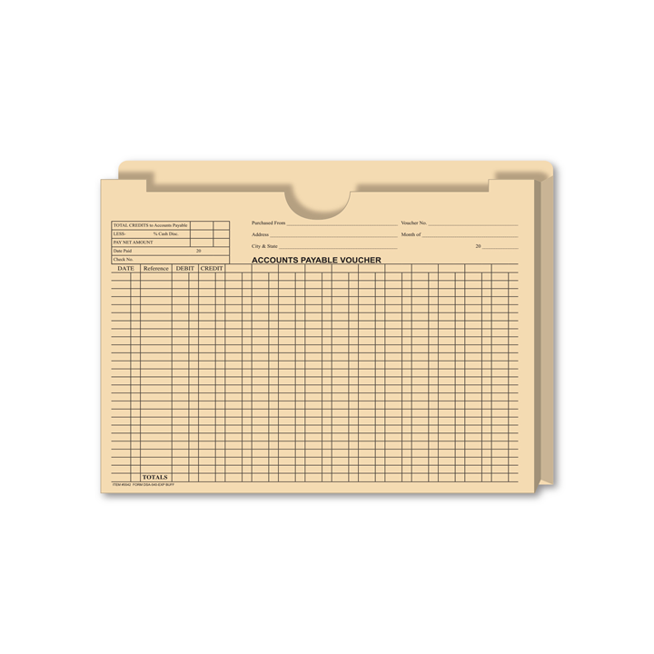 EXPANDABLE ACCOUNTS PAY VOUCHER JACKETS