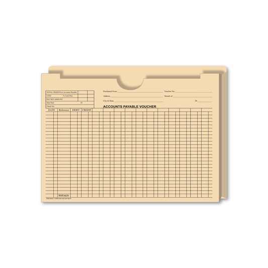 EXPANDABLE ACCOUNTS PAY VOUCHER JACKETS