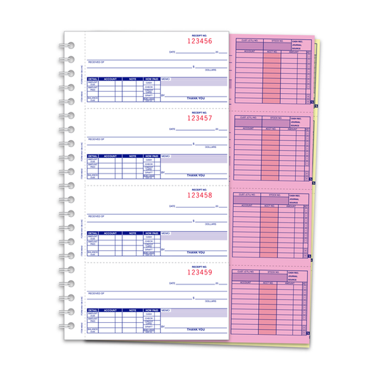 CASH RECEIPT BOOK-NON CUSTOM-PLAIN