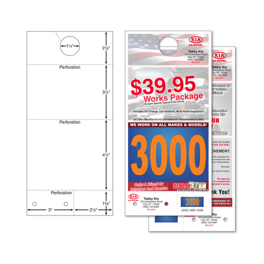 STANDARD CUSTOM ADVER-TAG/POST CARD REPLY NUMBER