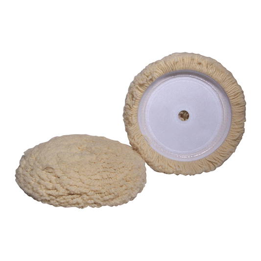 VELCRO WHITE WOOL BUFFING PAD