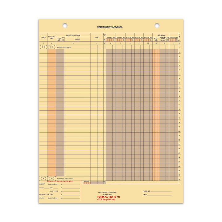 CASH RECEIPT JOURNAL