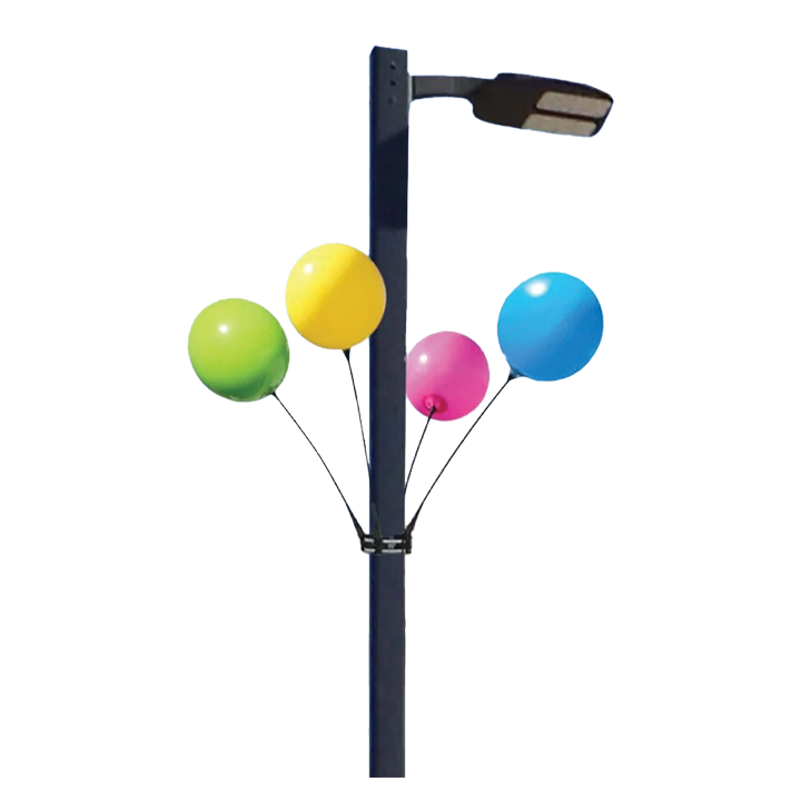 REUSABLE BALLOON, 4 BALLOON LIGHT POLE KIT