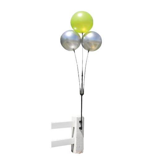 REUSABLE BALLOON, 3 BALLOON FENCE POST KIT