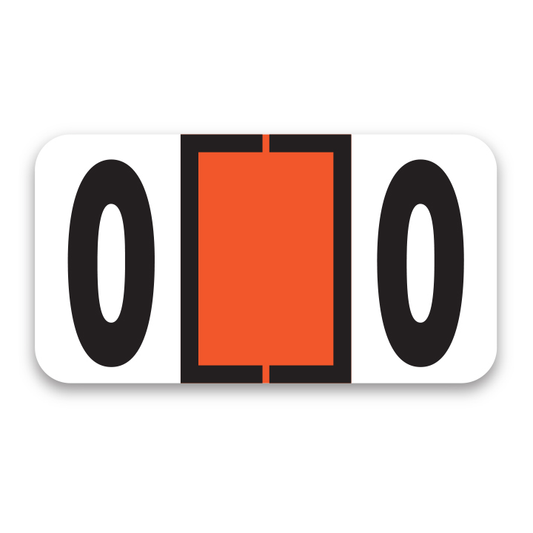 FILE RIGHT NUMBER LABELS (ROLL)