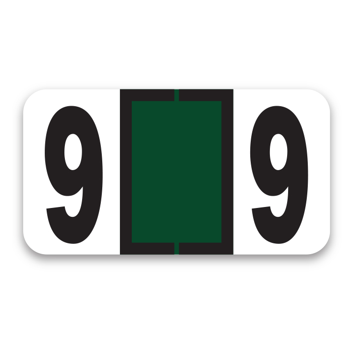 FILE RIGHT NUMBER LABELS (ROLL)