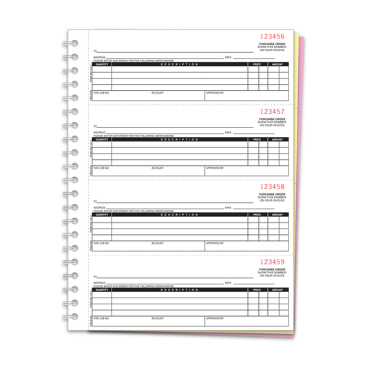 PURCHASE ORDER BOOKS-NON CUSTOM