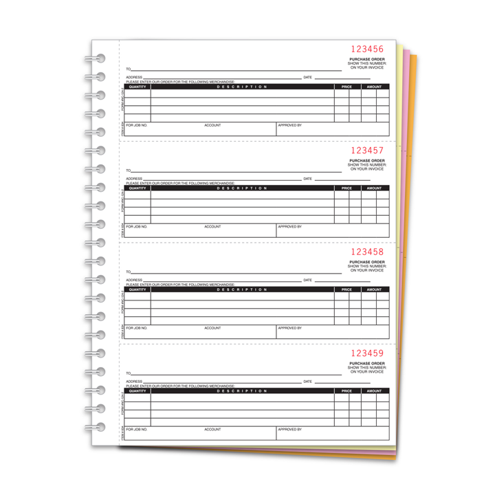 PURCHASE ORDER BOOKS-NON CUSTOM