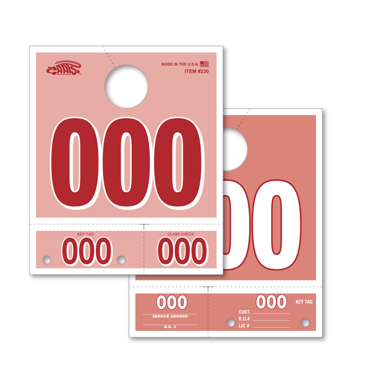 SERVICE DISPATCH NUMBERS (COLORED)
