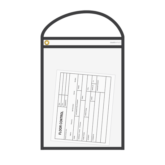 NEON STITCHED WORK TICKET HOLDERS