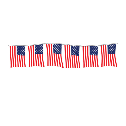 AMERICAN FLAG PENNANTS - SUPREME CLOTH