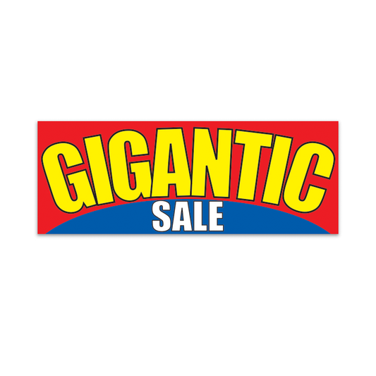 BANNER - 12' X 4 1/2" - GIGANTIC SALE