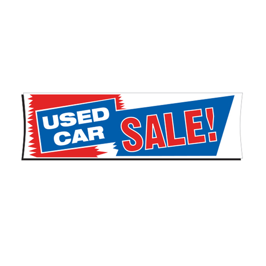 BANNER - 3' X 10' - USED CAR SALE!