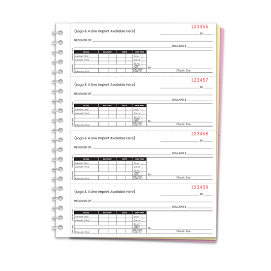 CASH RECEIPT BOOK-CUSTOM-3 PART