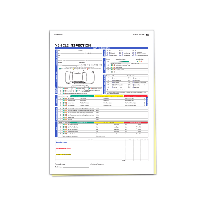 F SERIES MULTI-POINT INSPECTION - 2 PART