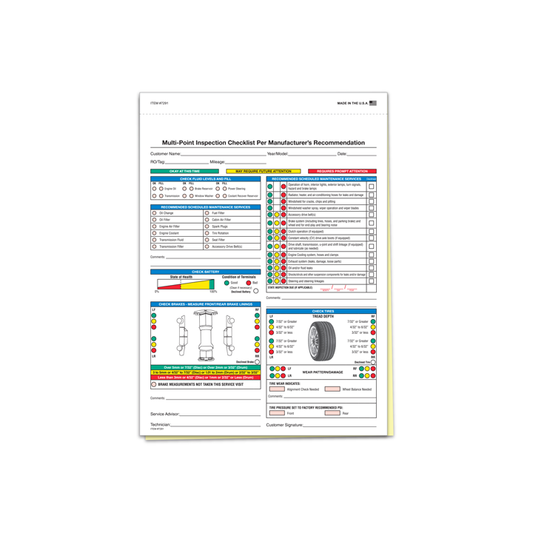 MULTI-POINT VEHICLE INSPECTION REPORT