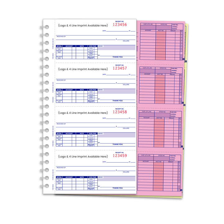 CASH RECEIPT BOOK CUSTOM