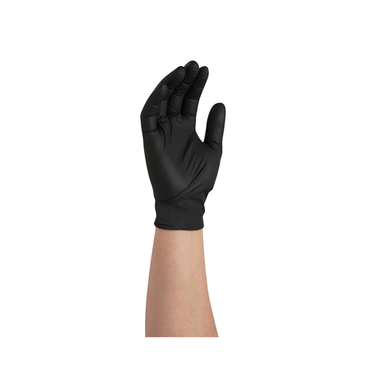 BLACK NITRILE GLOVES