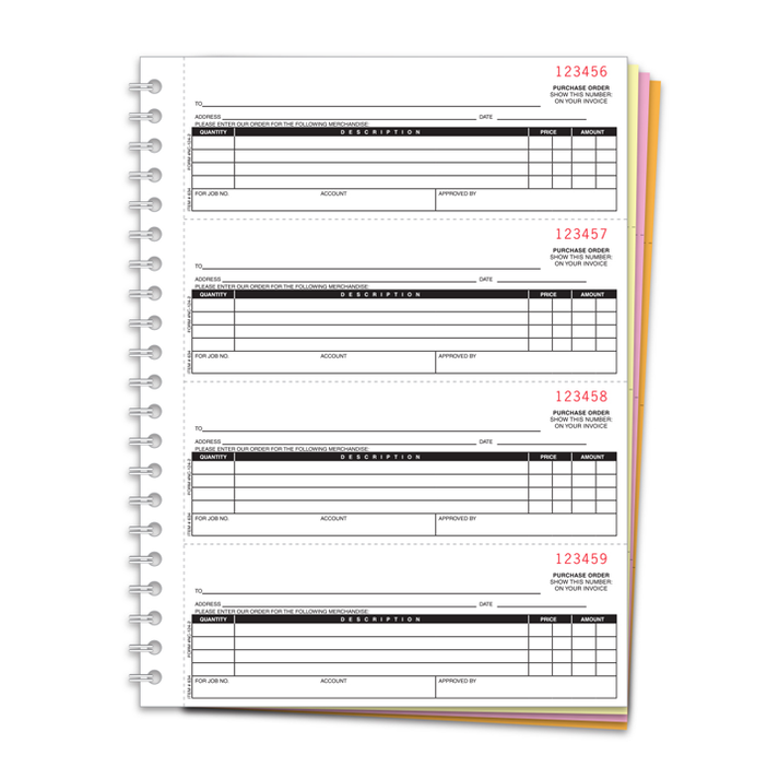 PURCHASE ORDER BOOKS-CUSTOM – SNYADS Services