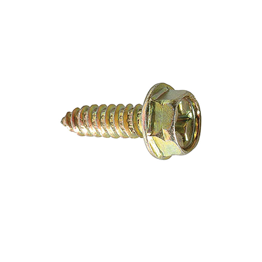 LICENSE PLATE SCREW PHILLIPS HEX WASHER HEAD - AMER - #14 X 3/4"