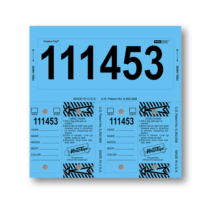 Consecu Tags Custom or Blank