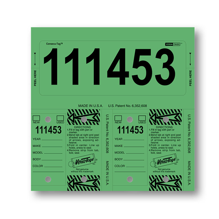 Consecu Tags Custom or Blank