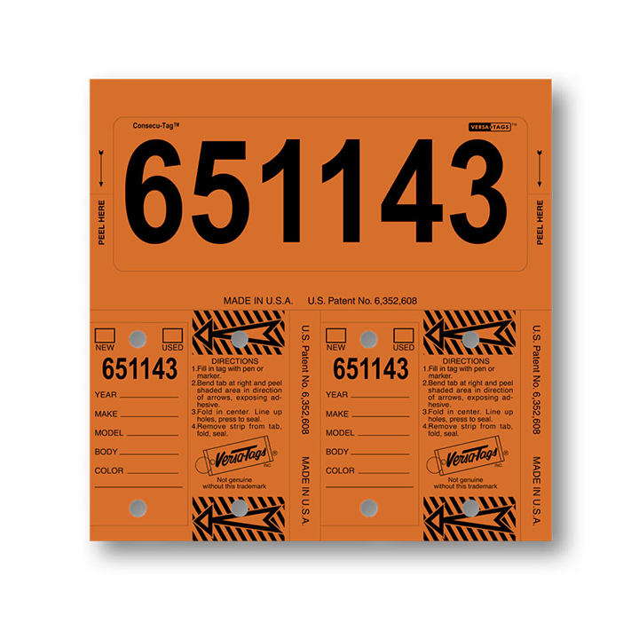 Consecu Tags Custom or Blank