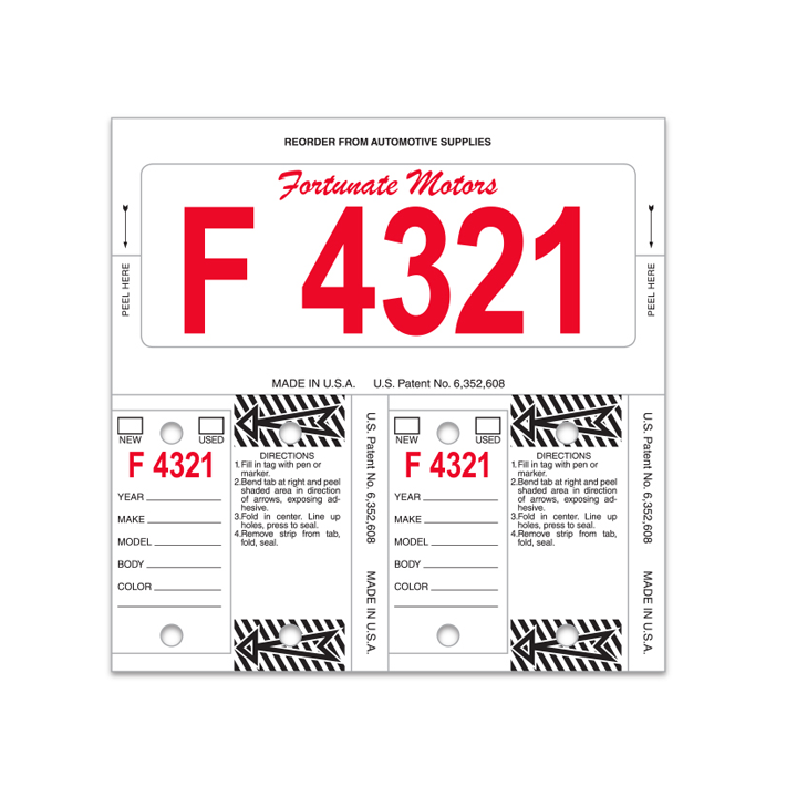 Consecu Tags Custom or Blank