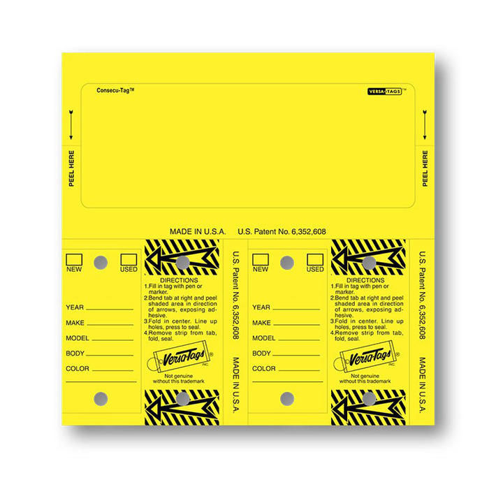 Consecu Tags Custom or Blank