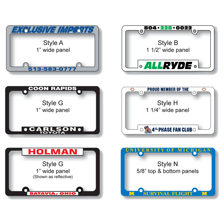 PLATE FRAMES (CUSTOM)